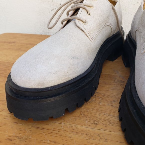 & Other Stories Chunky Suede Derby Shoes - Picture 12 of 12